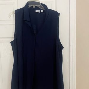Kim rogers navy blue tank top